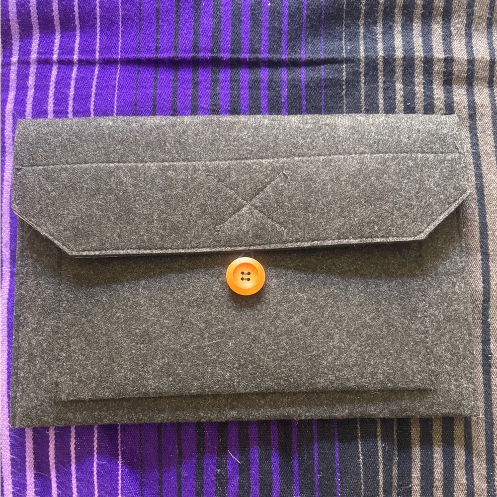 NEW Gray Felt laptop case for 13” MacBook Air or other and/or tablets